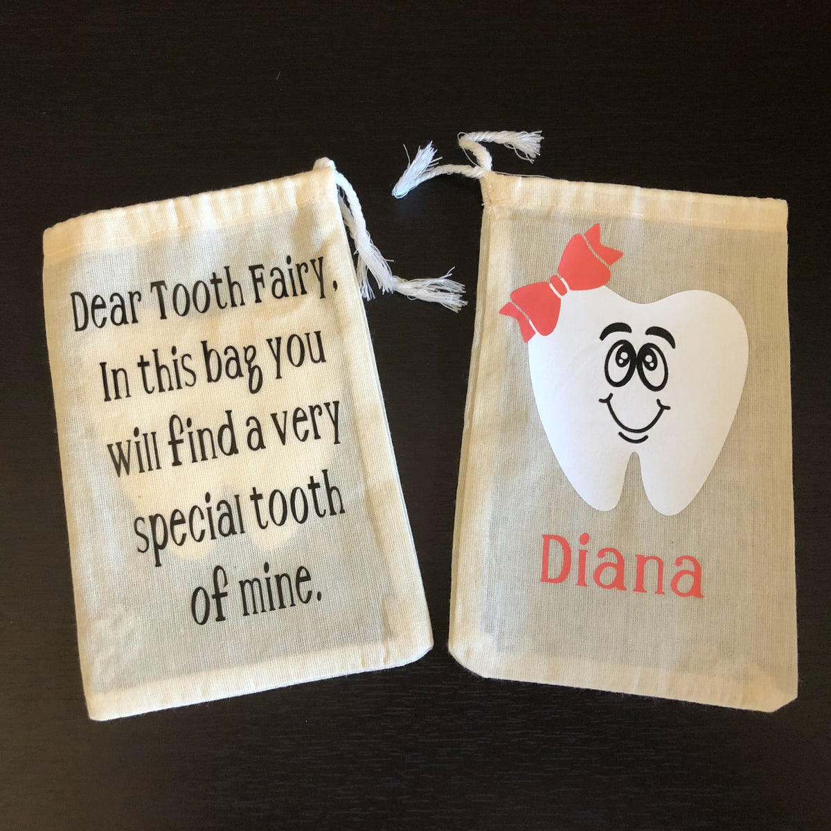 Personalized Tooth Fairy Bag