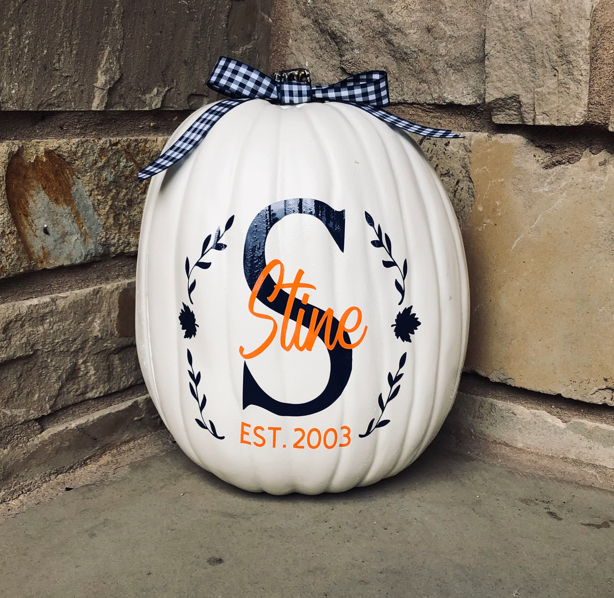 Personalized Family Pumpkin