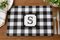 Buffalo Plaid Personalized Placemat