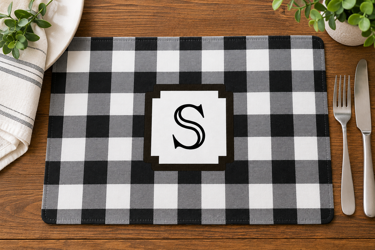 Buffalo Plaid Personalized Placemat