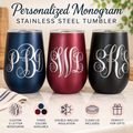 Personalized Monogram Stainless Steel Tumbler